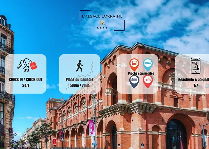 شقة L Alsace Lorraine - A 5min Place Du Capitole -free Checkin -wifi *